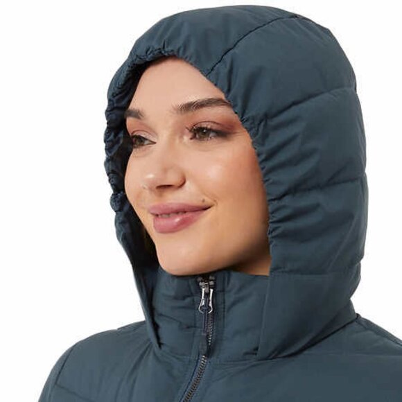 32 Degrees Women's Winter Tech Jacket Iron Blue Lightweight Fleece Lined Pockets - Picture 5 of 5